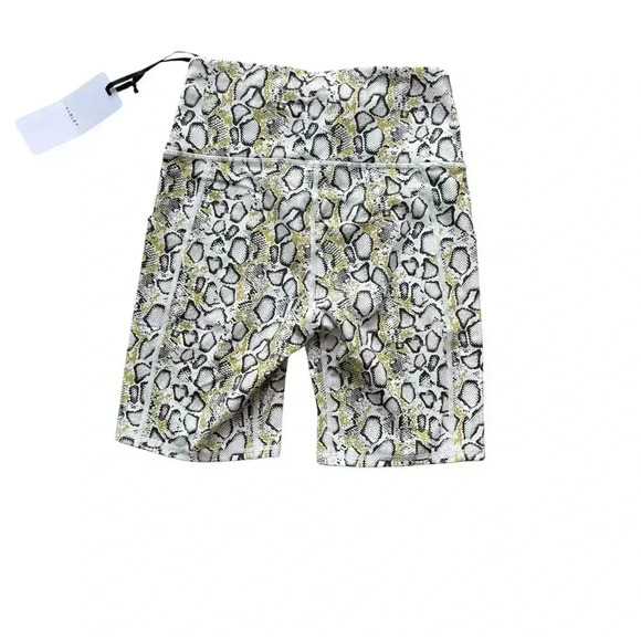 Varley lets go walker Bike Short and bra set Sz S yellow contrast Snake - Picture 3 of 7